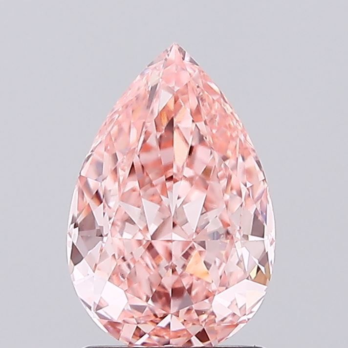 1.71 Carat Pear Cut Fancy Pink