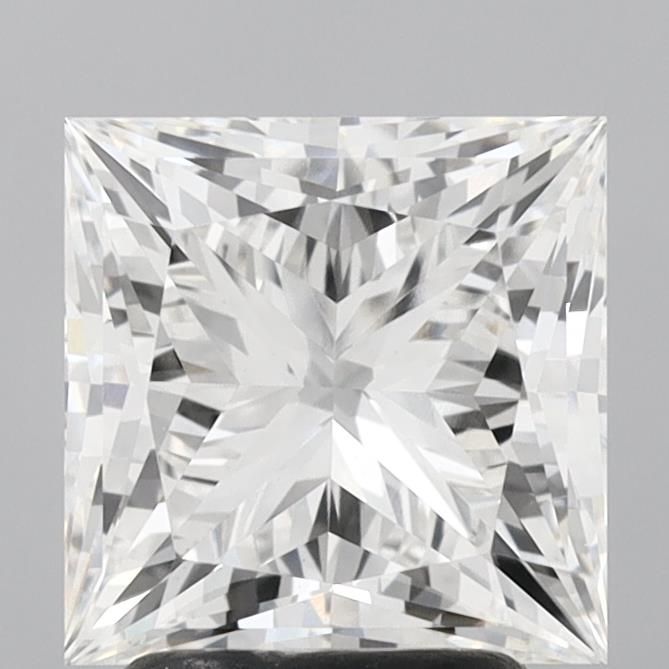 3.04 Carat F-VVS2 Princess Lab Diamond
