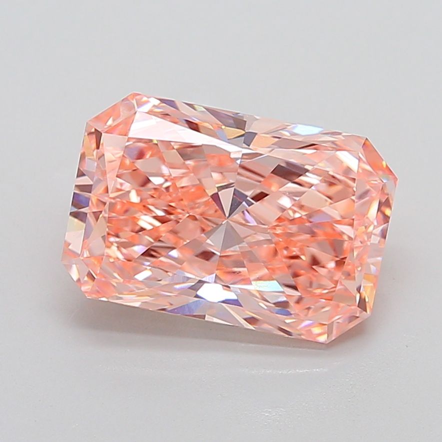 6.98 Carat Radiant Cut Fancy Pink