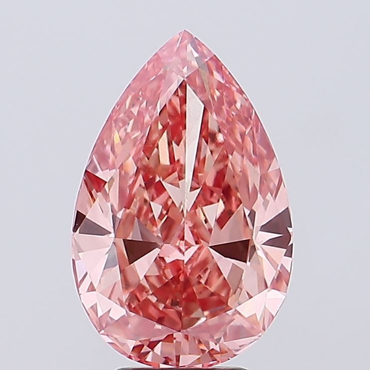 5.49 Carat Pear Cut Fancy Pink