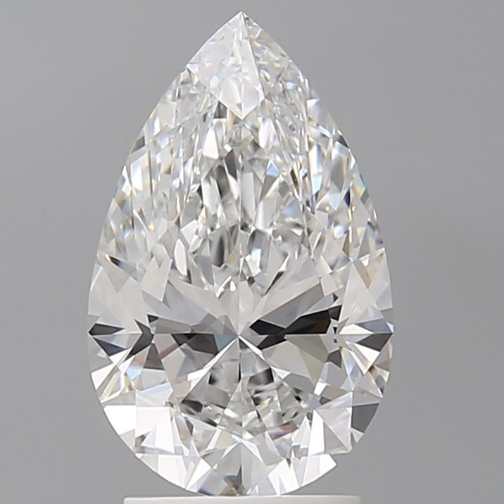 2.57 Carat D-VVS2 Pear Lab Diamond