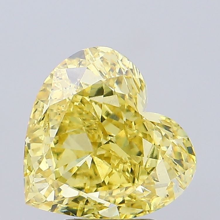 5.05 Carat Heart Cut Fancy Yellow