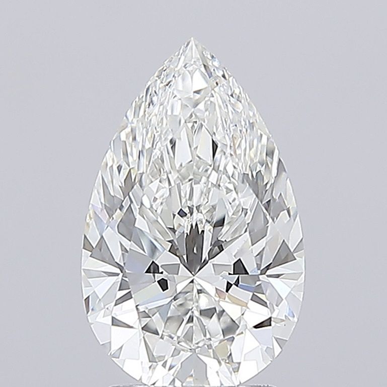 3.08 Carat F-VVS2 Pear Lab Diamond