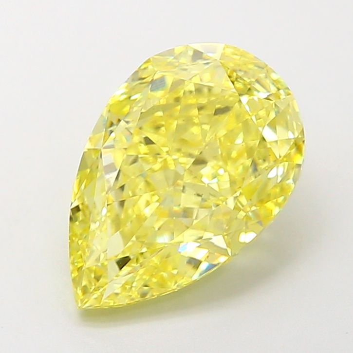 4.00 Carat Pear Cut Fancy Yellow