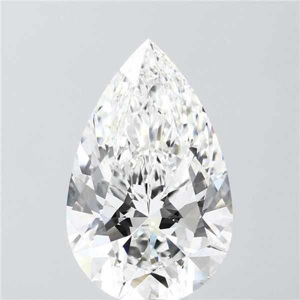 7.08 Carat F-VVS2 Pear Lab Diamond