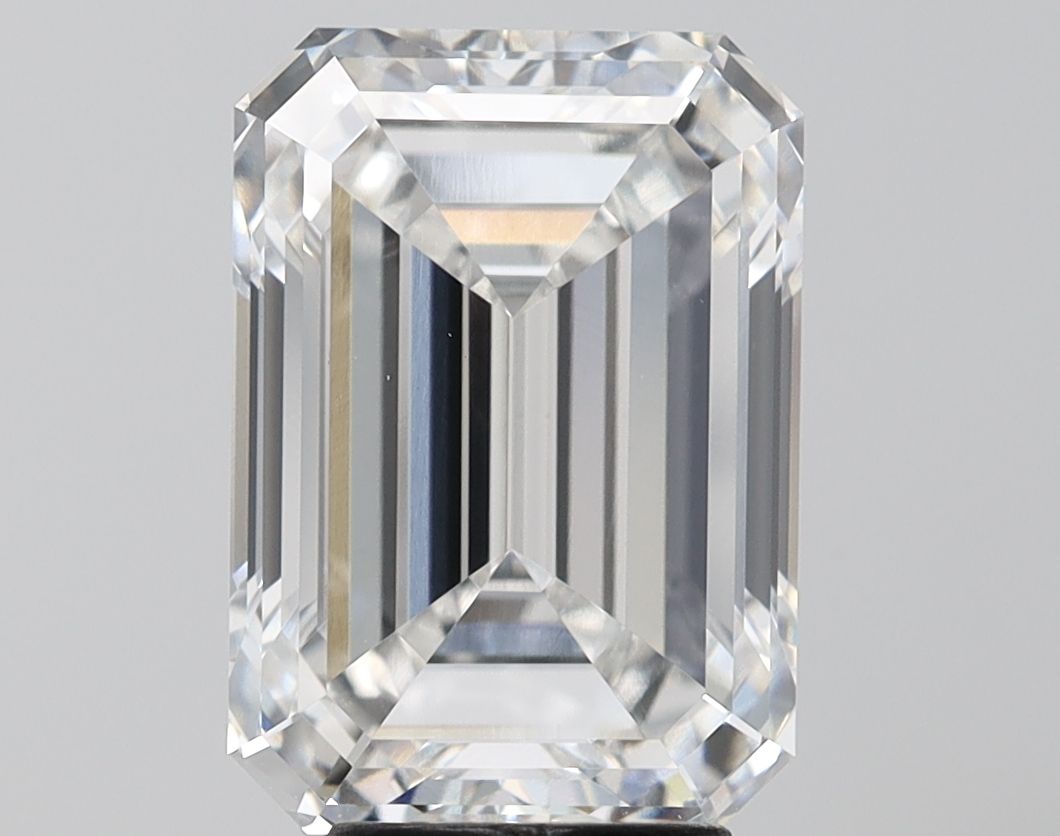 5.37 Carat F-VVS2 Emerald Lab Diamond