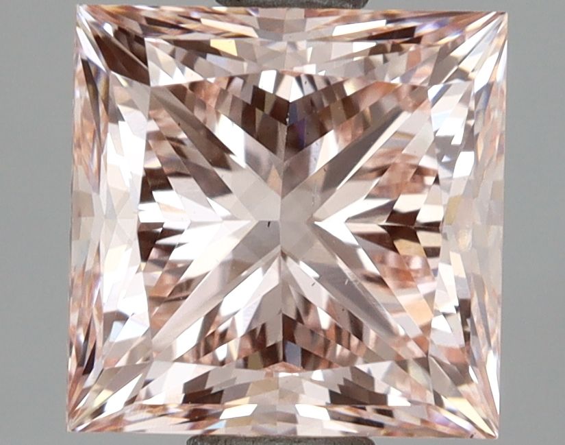 2.62 Carat Princess Cut Fancy Pink
