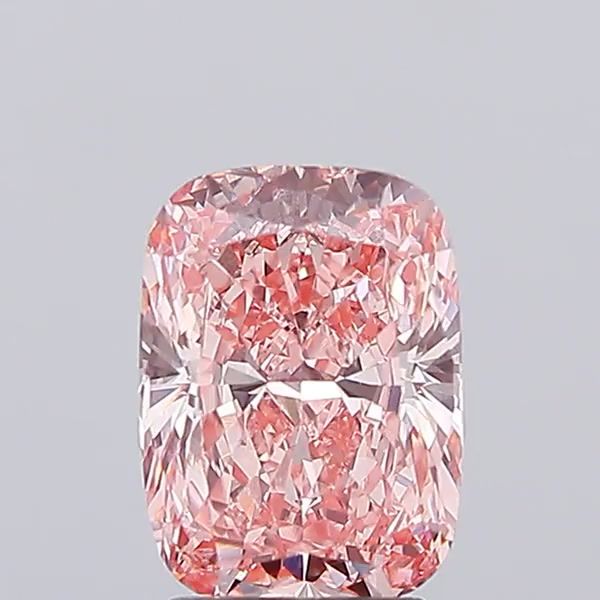 3.06 Carat Cushion Cut Fancy Pink