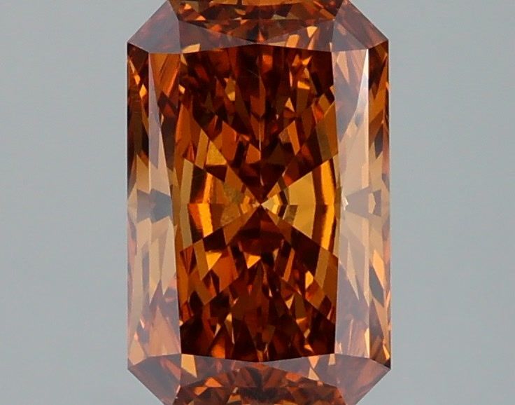 2.05 Carat Radiant Cut Fancy Orange
