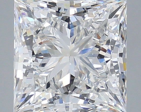 3.27 Carat F-VVS2 Princess Lab Diamond