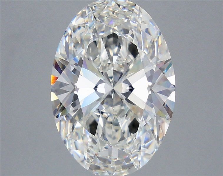 5.06 Carat F-VVS2 Oval Lab Diamond