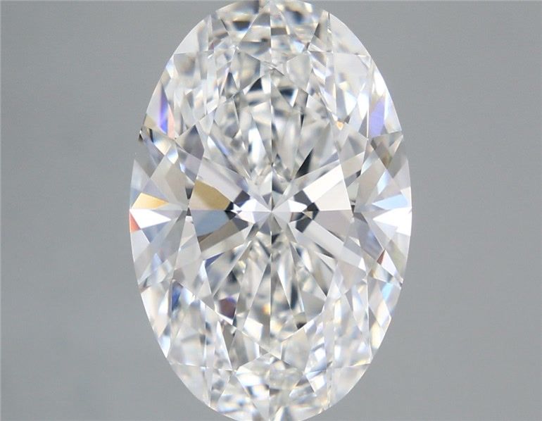 6.63 Carat F-VVS2 Oval Lab Diamond