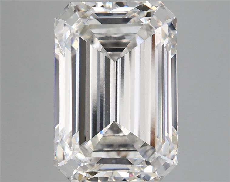 6.78 Carat F-VVS2 Emerald Lab Diamond