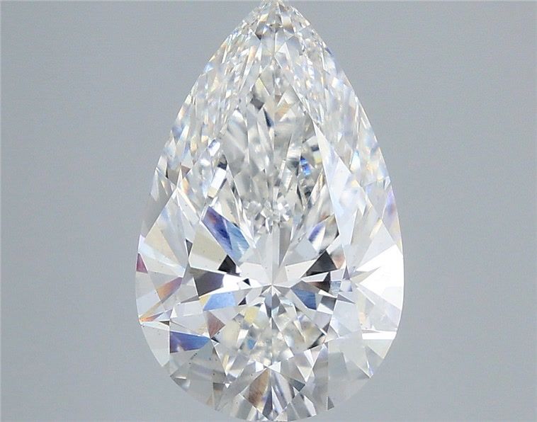 4.09 Carat F-VS2 Pear Lab Diamond