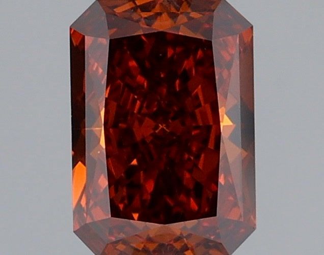1.00 Carat Radiant Cut Fancy Orange