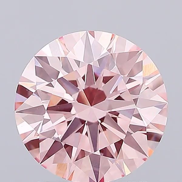 2.02 Carat Round Cut Fancy Pink