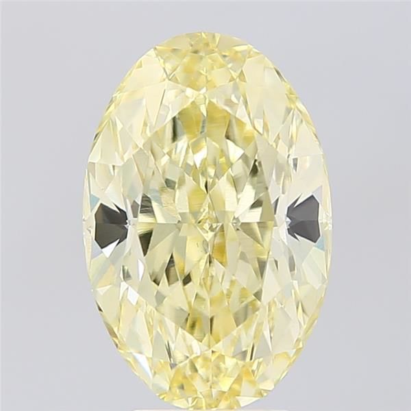 5.04 Carat Oval Cut Fancy Yellow