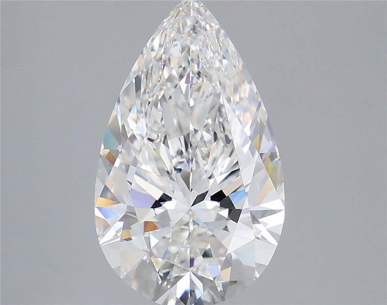 3.58 Carat E-VVS2 Pear Lab Diamond