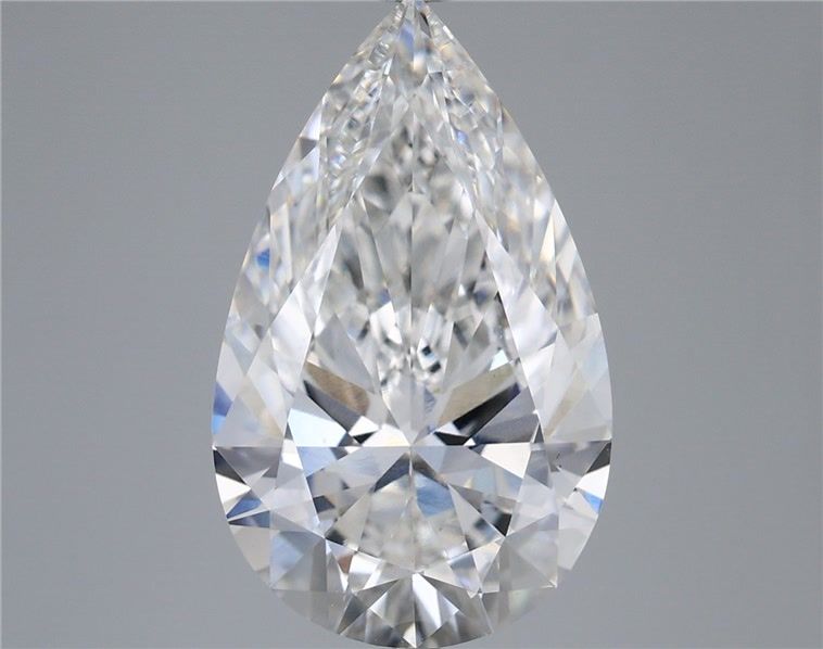 6.09 Carat E-VVS2 Pear Lab Diamond