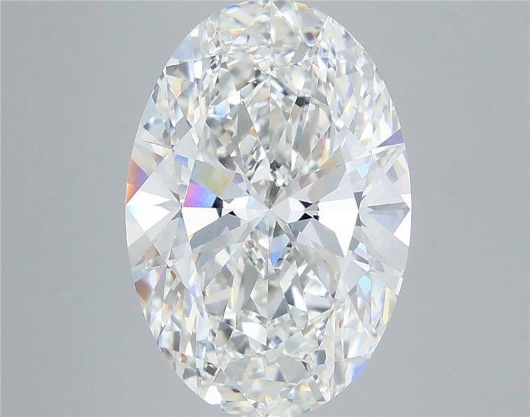 8.05 Carat F-VVS1 Oval Lab Diamond