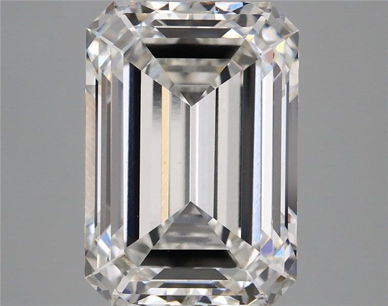 7.44 Carat H-VVS2 Emerald Lab Diamond