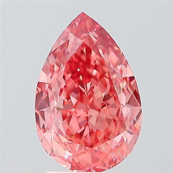 2.70 Carat Pear Cut Fancy Pink