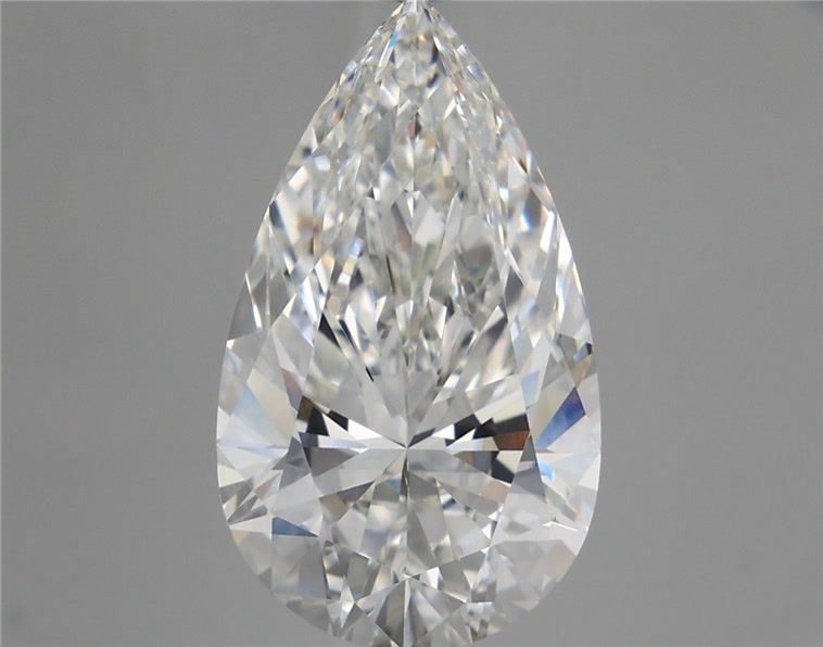 6.59 Carat E-VVS2 Pear Lab Diamond