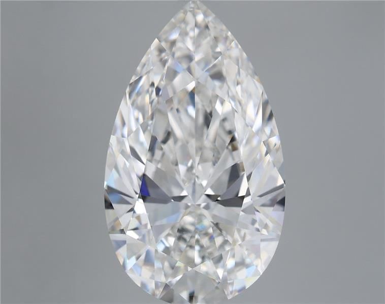 8.05 Carat E-VVS2 Pear Lab Diamond