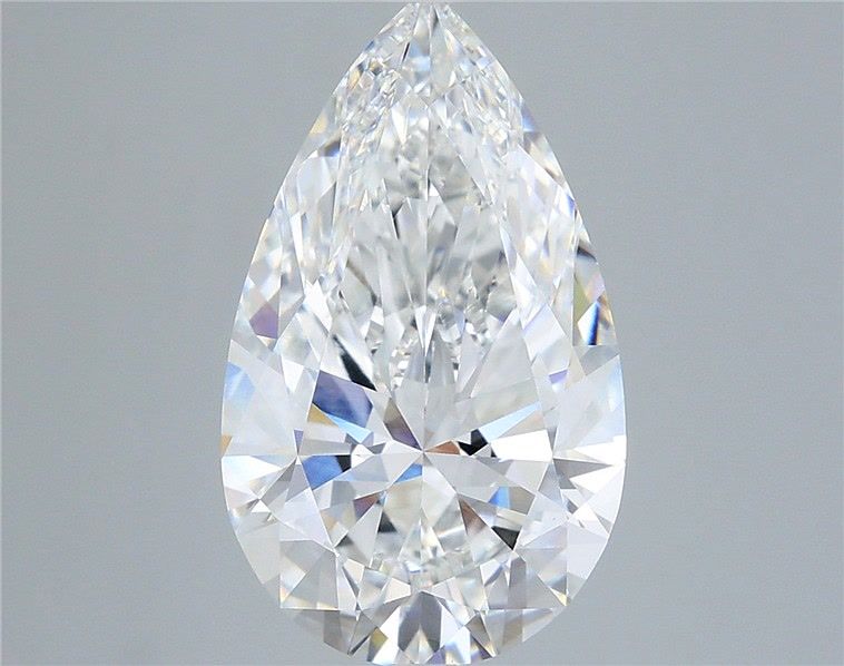 5.10 Carat F-VVS2 Pear Lab Diamond
