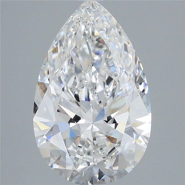 3.79 Carat E-VVS2 Pear Lab Diamond