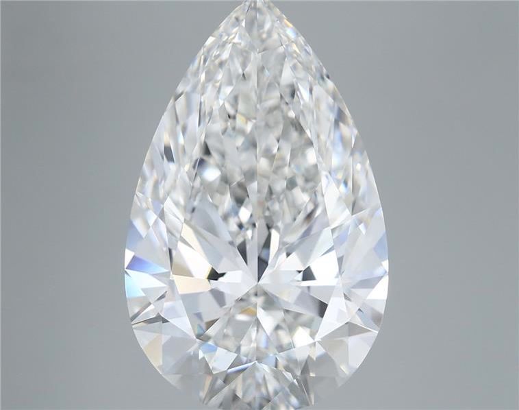 8 Carat E-VVS2 Pear Lab Diamond