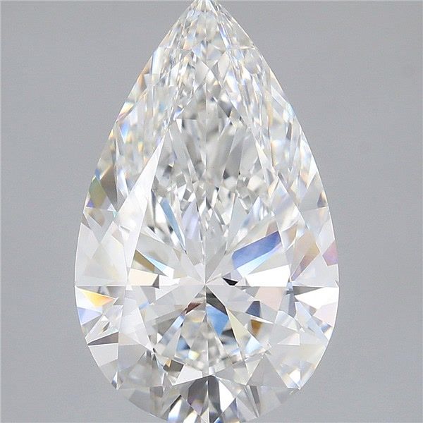 4.56 Carat E-VVS2 Pear Lab Diamond