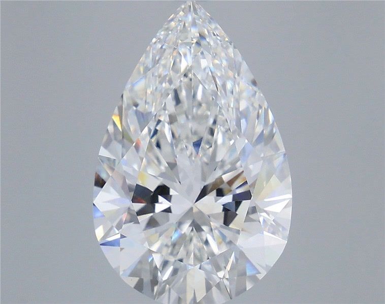 6.57 Carat E-VVS2 Pear Lab Diamond