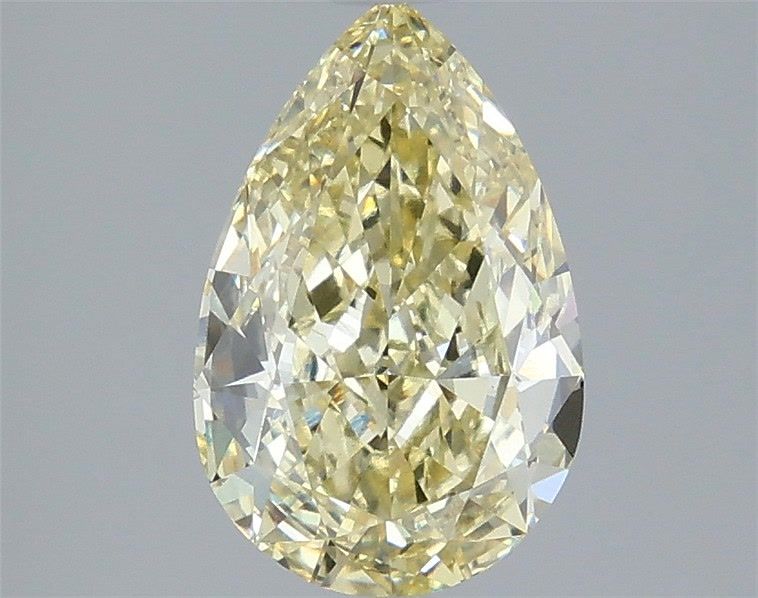 2.56 Carat Pear Cut Fancy Yellow