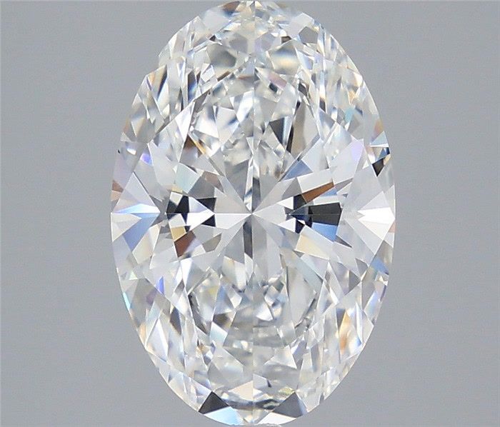 3.86 Carat F-VVS2 Oval Lab Diamond