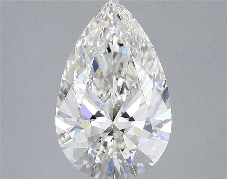 2.55 Carat F-VVS2 Pear Lab Diamond