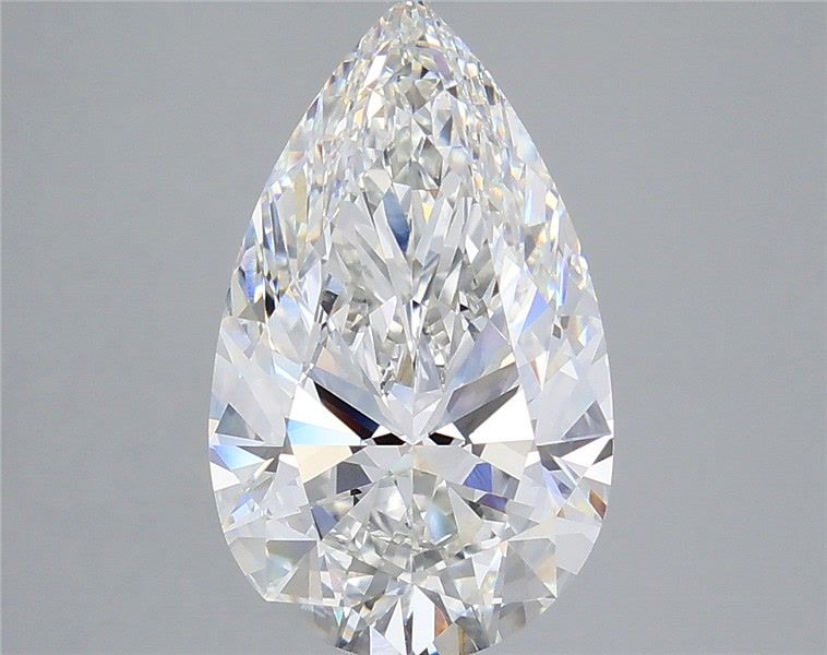 5.10 Carat F-VVS2 Pear Lab Diamond