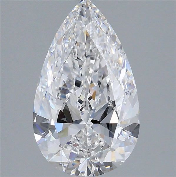 3.01 Carat D-VVS2 Pear Lab Diamond