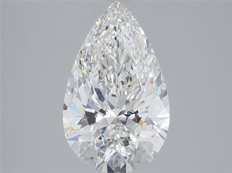 3.38 Carat F-VVS2 Pear Lab Diamond