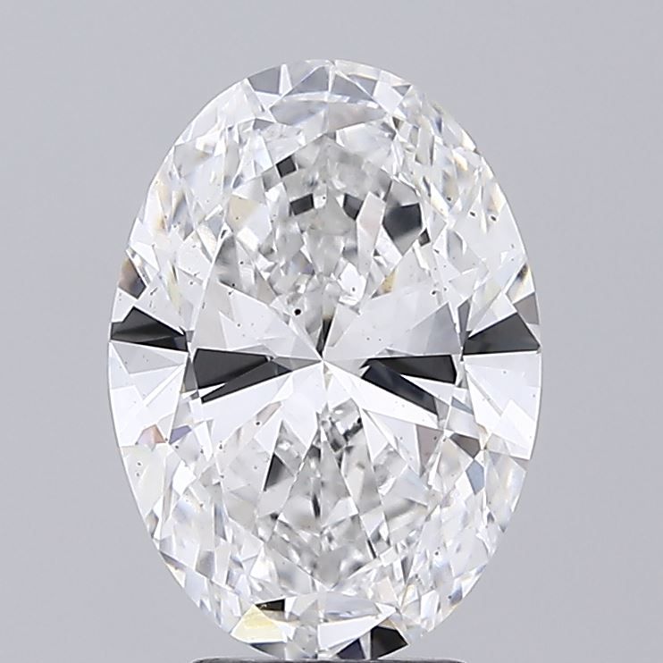 4.02 Carat D SI1 Oval Lab Diamond