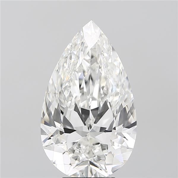 6.00 Carat F-VS1 Pear Lab Diamond