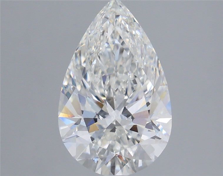 3.33 Carat F-VVS2 Pear Lab Diamond