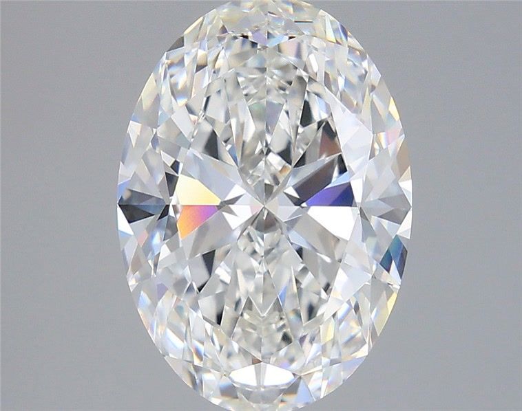 4.04 Carat F-VVS2 Oval Lab Diamond