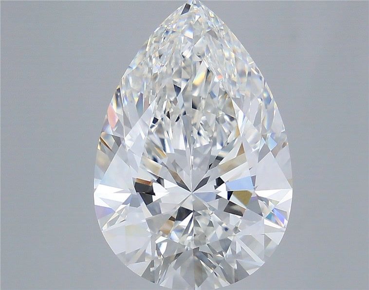 8.06 Carat F-VVS2 Pear Lab Diamond
