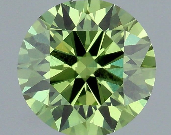0.50 Carat Round Cut Fancy Green