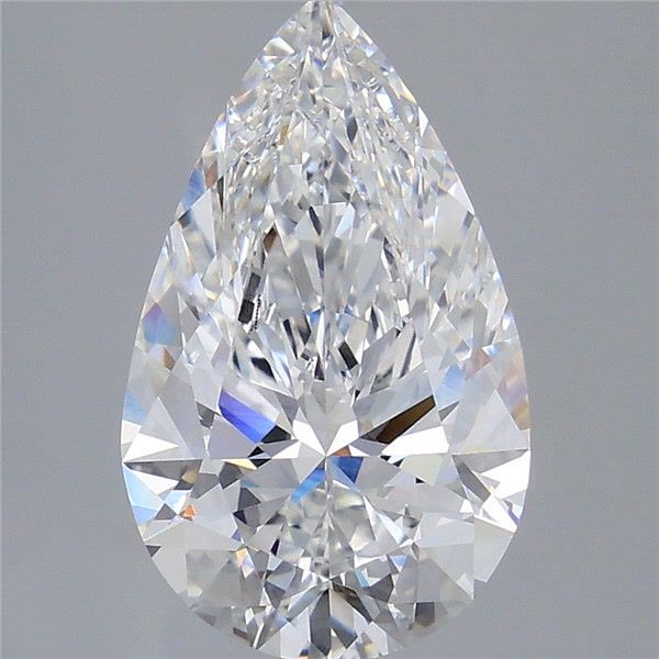 4.59 Carat E-VVS2 Pear Lab Diamond