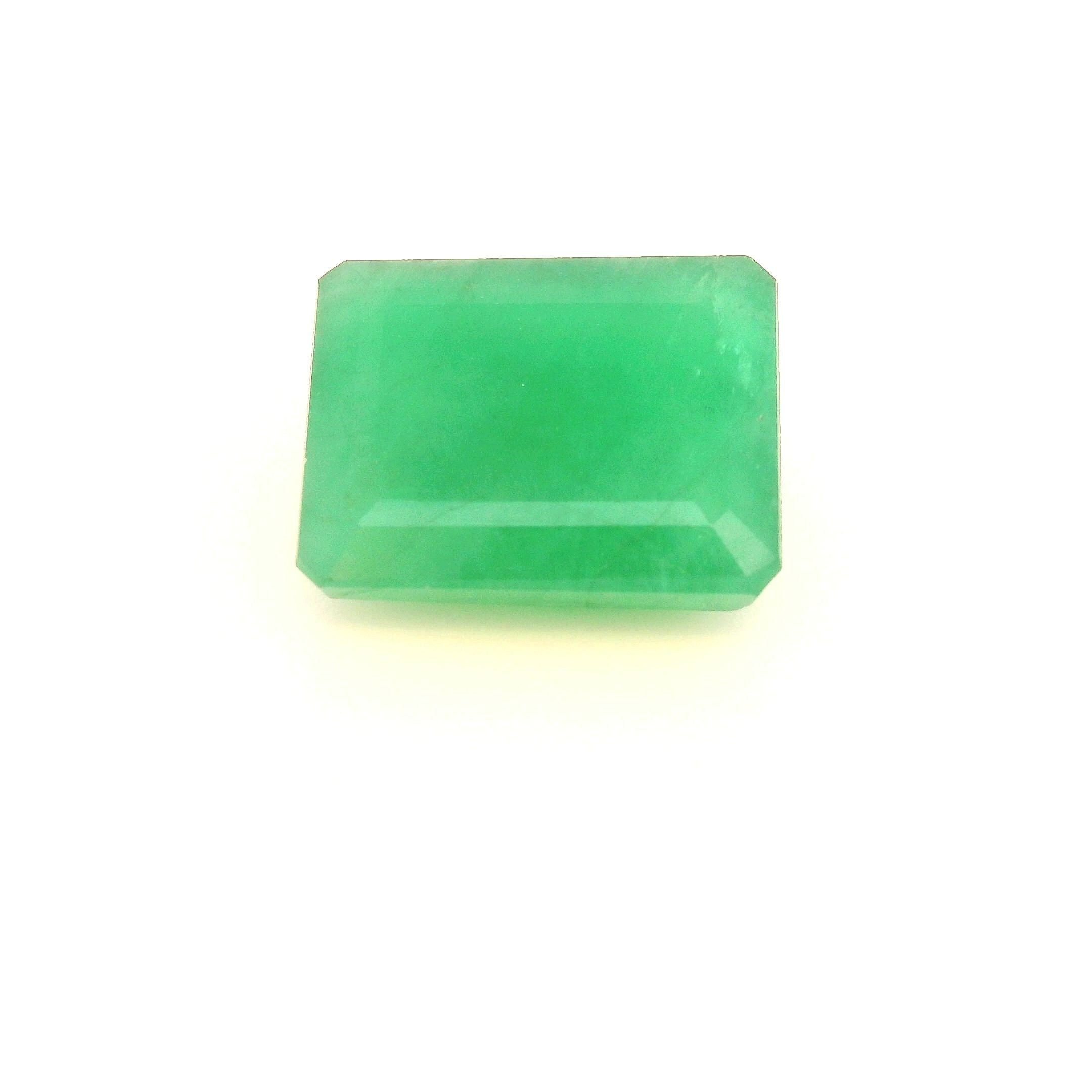 4.22 Carat Emerald Cut Green Emerald
