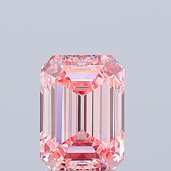 3.01 Carat Emerald Cut Fancy Pink