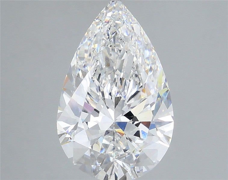 3.73 Carat E-VVS2 Pear Lab Diamond