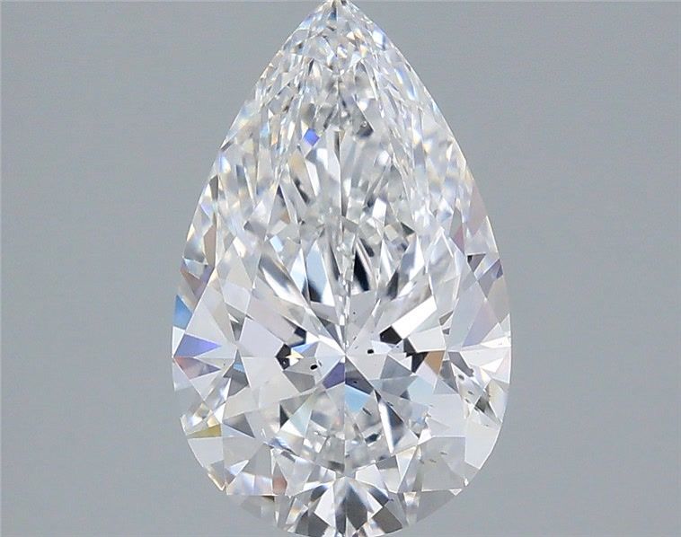 2.53 Carat D-SI1 Pear Lab Diamond